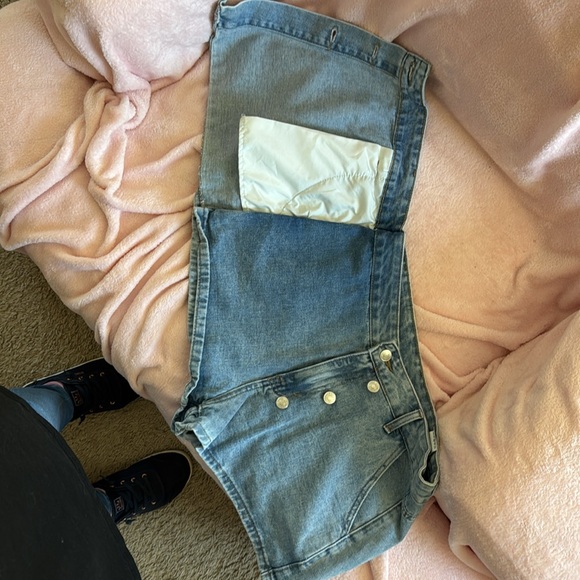 SHEIN Blue Size Tall Large Denim Shorts‎ - Picture 3 of 6